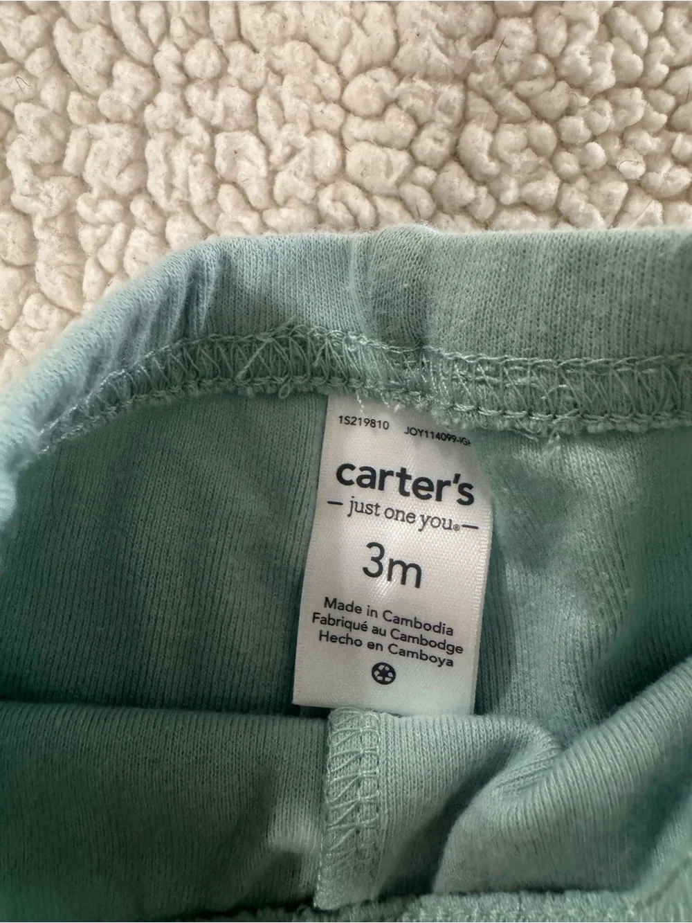 Carter's Black & Sage Leggings Set